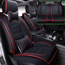 Universal Full Set Luxury 5 Seats PU Leather Front & Rear Car Seat Cover Cushion picture