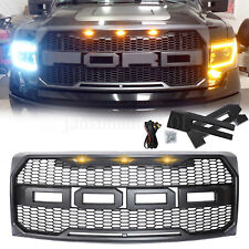 For 2009-2014 Ford F150 F-150 Front Bumper Upper Grille Hood Grill Raptor Style picture