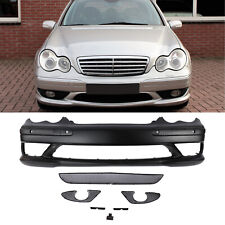 AMG Style Front Bumper W/ PDC W/ Aluminium Lower Grille for Benz W203 01-07 picture