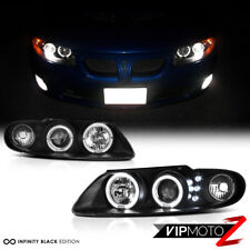 04 05 06 Pontiac GTO Black LED Halo Angel Eye Projector Headlight Lamp LS1 LS2 picture
