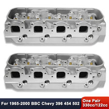 For Chevy BBC 396 454 Rectangle Port Bare Aluminum Cylinder Heads 330cc/122cc picture