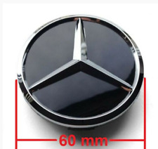 4 x 60mm Mercedes Black Rim Cover Hub Caps Wheel Cap New picture