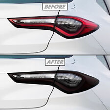 FOR 21-22 Acura TLX Tail Light Cutout & Reflector SMOKE Vinyl Tint Overlays picture