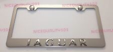 3D Jaguar Stainless Steel Chrome Finished License Plate Frame Rust Free picture