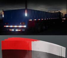 DOT-C2 10 pcs Conspicuity Reflective Tape 2x12” Red White Strip Trailer RV Truck picture