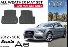 2012-2018 AUDI A6 Genuine OEM (Rear) Black All-Weather Floor Mat Set picture