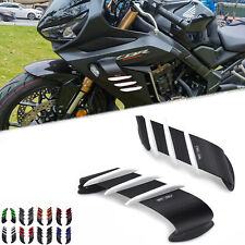 2Pcs Motorcycle Body Parts Winglets Air Deflector Fairing Side Wing Spoiler Trim picture