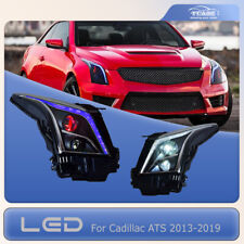 Pair LED Headlights Fit For Cadillac ATS 2013-2019 Head Lamp Sequential Assembly picture