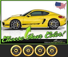 Door Rocker Stripes FITS- 2005-2012 2013 2014 and up 2018 Porsche Cayman Boxter picture