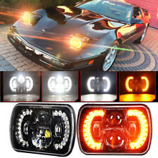 DOT 120W Pair 5X7 7x6 LED Headlight Hi/Lo With DRL For Chevy Corvette 84-1996 C4 picture