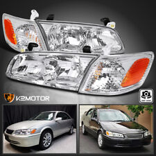 Fits 2000-2001 Toyota Camry Replacement Headlights+Corner Signal Lamp Left+Right picture