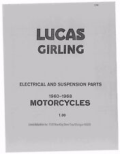 Lucas Girling Parts Manual Book MATCHLESS  1965, 1966, 1967 & 1968 picture