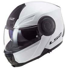 Open Box LS2 Adult Horizon Modular Motorcycle Helmet Gloss White - 2XL picture