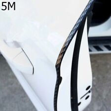 5M Carbon Fiber Car Door Moulding Rubber Scratch Protector Strip Edge Guard Trim picture