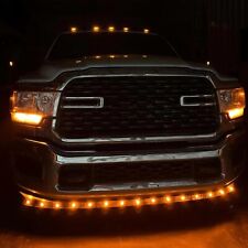 For Truck SUV 5PCS White/Amber Smoked Lens LED Cab Roof Marker Running Lights picture