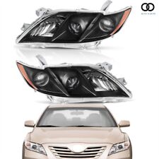 For Toyota Camry 2007 2008 2009 Black Clear Housing Projector Headlight Pair Set picture
