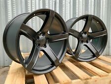 20x9.5 / 20x10.5 Matte Black Staggered Wheels Fit Dodge Charger Challenger Set 4 picture