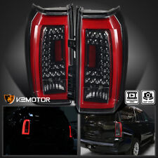 Jet Black Fits 2015-2020 Chevy Tahoe Suburban LED Rear Tail Lights Brake Lamps picture