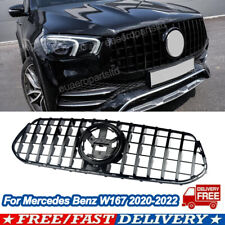 Shiny Black GT Front Grill For Benz W167 GLE-CLASS Coupe GLE450 GLE53 AMG 2020+ picture