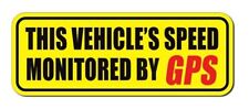 Speed monitored by GPS sticker vehicle truck car business notice warning warning picture