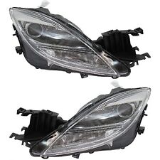 Pair Set of 2 Headlights Driving Head lights Headlamps  Driver & Passenger Side picture