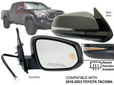 For 2016-2023 TOYOTA TACOMA Mirror with Signal BSD Light PTM Cap Passenger Side picture