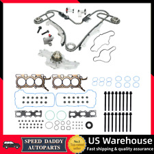 Head Gaskets Timing Chain Water Pump Kit for 07-10 Ford Edge Taurus Lincoln 3.5L picture