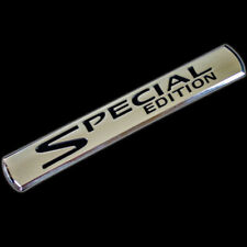 CHROME METAL SPECIAL EDITION TRUNK REAR BADGE NAME PLATE EMBLEM BLACK INLAY picture