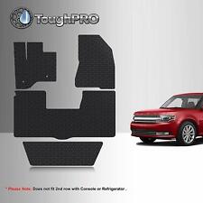 ToughPRO Floor Mats + 3rd Row Black For Ford Flex 2nd Row Bench 2013-2019 picture