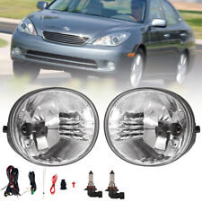 For 2005-2006 Lexus ES330 Fog Lights Clear Lens W/Switch Wiring Kit + Bulbs Pair picture