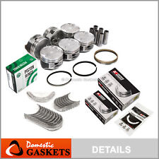 Pistons Bearings Rings Fit 93-02 Mazda 626 Millenia Ford Probe 2.5L DOHC KL picture