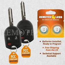 2 New Uncut Remote Head Ignition Key Keyless Entry Combo Car Fob for Ford picture