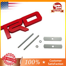 3D Metal Red Grille Emblem Badge Car Front Hood Grill Decoration Screw Fittings picture