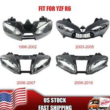 MT Front Motorcycle Headlight Headlamp Fit for Yamaha 1998-2016 YZF R6 a019 picture
