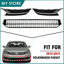 For 2012-2015 Volkswagen VW Passat Front Bumper Lower Grille Fog Light Cover Set picture