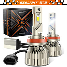 SEALIGHT H4/9003/HB2 Light Low Beam Bulb Super Bright 6000K Cool White 28000LM picture