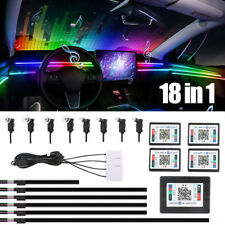 6/10/14/18-in-1 64 Color RGB Symphony Car Ambient Interior LED  Fiber Light picture