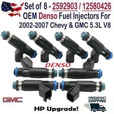 OEM Denso 8Pcs HP Upgrade Fuel Injectors for 2002-2007 Chevrolet & GMC 5.3L V8 S picture
