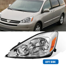Left Driver Side Headlight Chrome Housing For 2004-2005 Toyota Sienna CE LE XLE picture