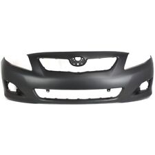 Front Bumper Cover For 2009-2010 Toyota Corolla w/ fog lamp holes Primed CAPA picture