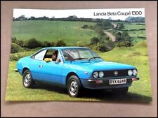 1977 1978 Lancia Beta Coupe 1300 BIG SIZE Vintage Car Brochure Folder picture