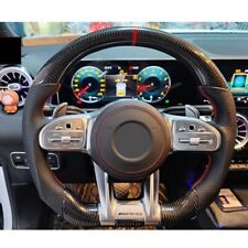 100%AMG Carbon Fiber Flat Custom Steering Wheel for Mercedes-Benz AMG Old to New picture