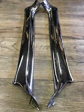 1963 64 CHEVROLET IMPALA SS CONVERTIBLE USED OEM GM CHROME A PILLAR TRIMS C-G picture