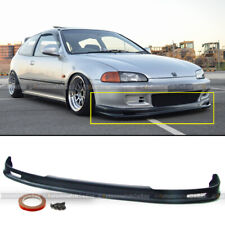 Fits 92-95 Honda Civic 2DR 3DR PU Polyurethane Mugen Style Front Bumper Chin Lip picture