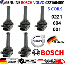 GENUINE BOSCH x5 Ignition Coils For 1999-2009 Volvo C70 S60 S70 80 V70 XC70 XC90 picture