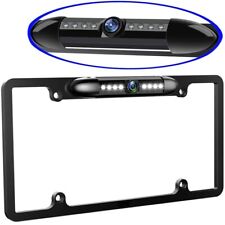 US License Plate Metal Frame Rear View Backup Camera CMOS HD  LED Night Vision picture