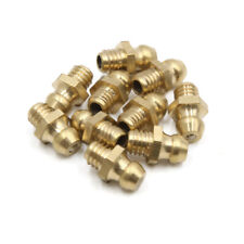 10pcs M6 x 1 Brass Thread Straight Grease Nipple Fitting for Car Motorcycle picture