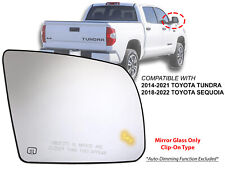 For Mirror Glass Blind Spot Toyota 2014-21 Tundra 2018-22 Sequoia Passenger Side picture