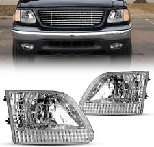 Pair Headlights For 1997 1998 1999 2000 2001 2002 2003 Ford F150 F250/Expedition picture