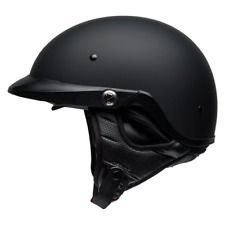 Open Box Bell Pit Boss  Motorcycle Half Helmet Solid Matte Black - Medium picture